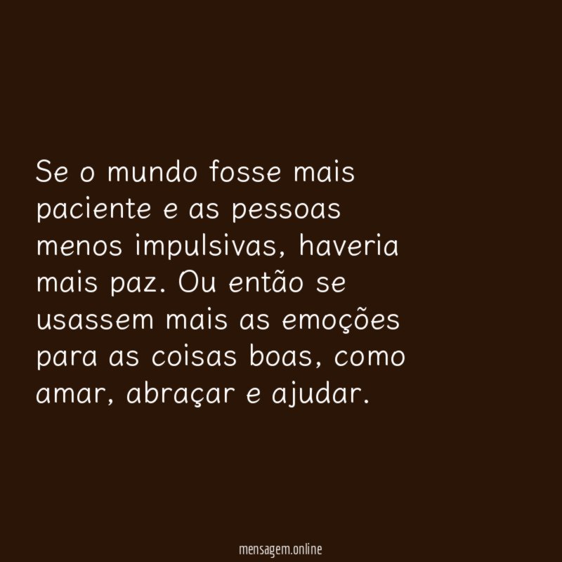 Mais paciência