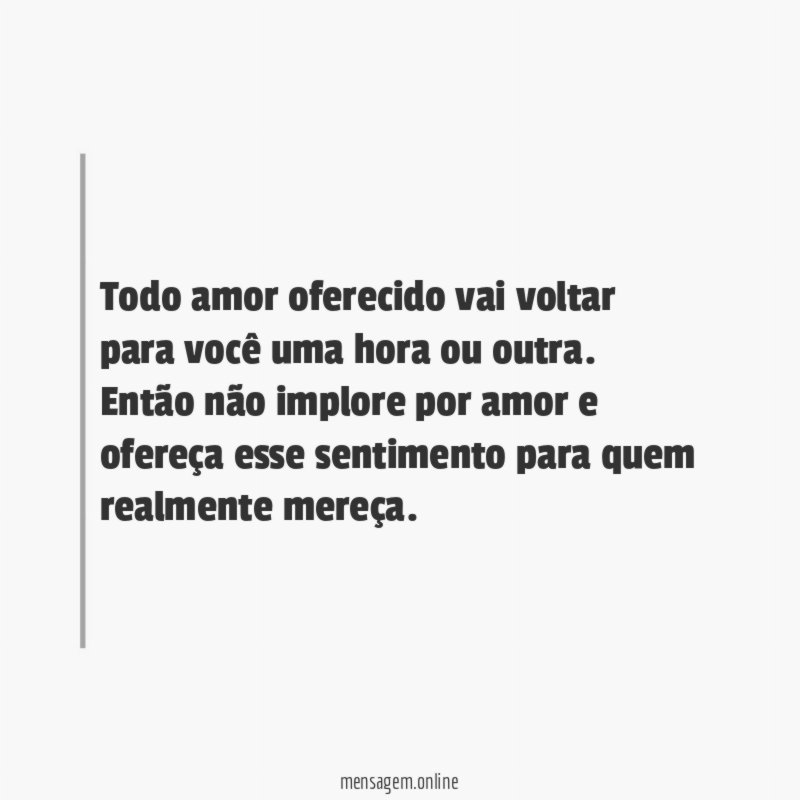 Ofereça amor