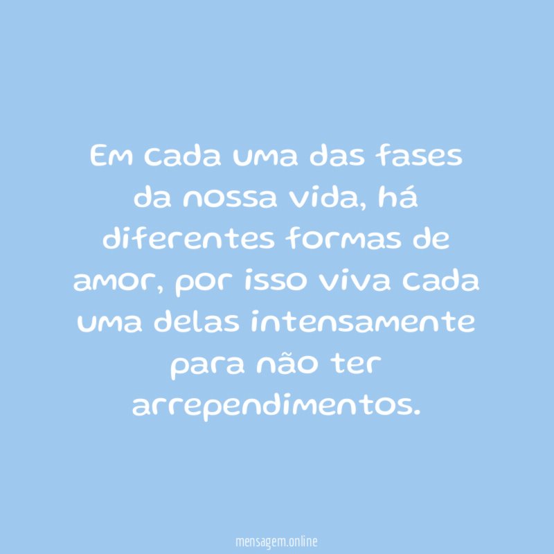Há diferentes formas de amor