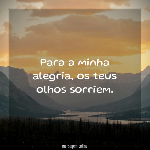 Para a minha alegria