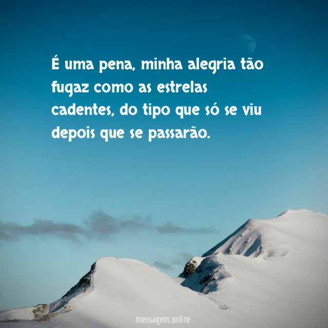 É uma pena