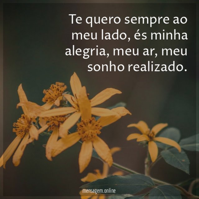 Te quero sempre ao meu lado