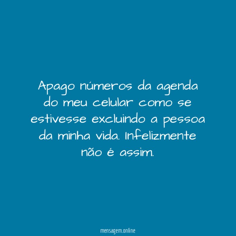 Apago números da agenda do meu celular como