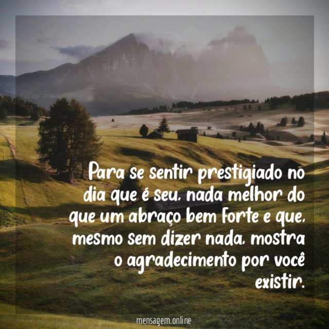 Forte abraço