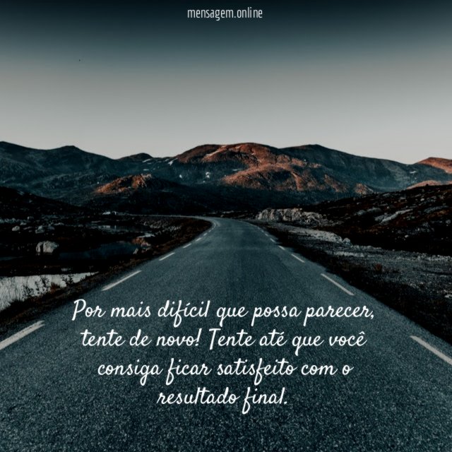 Tente de novo