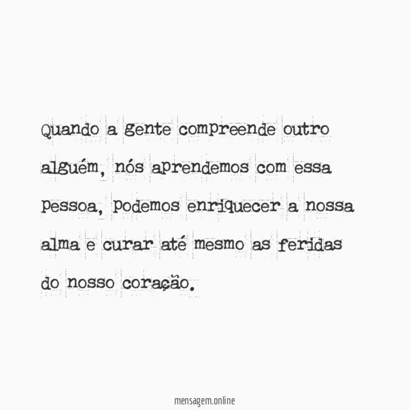 Compreender o outro