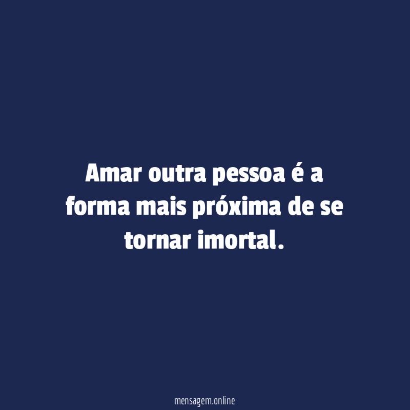 Amar outra pessoa