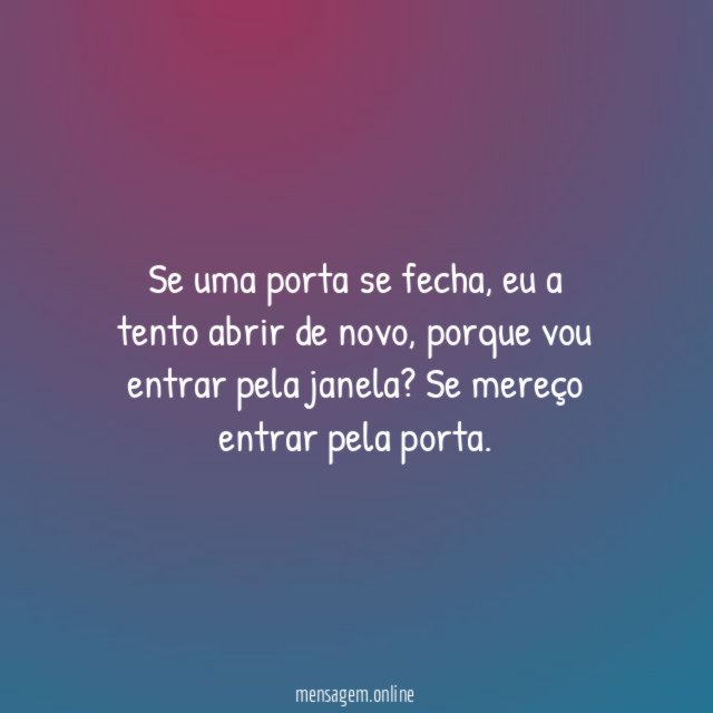 Se uma porta se fecha