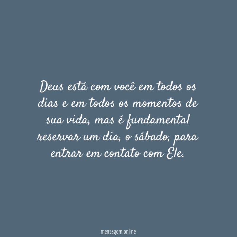Entre em contato com Deus