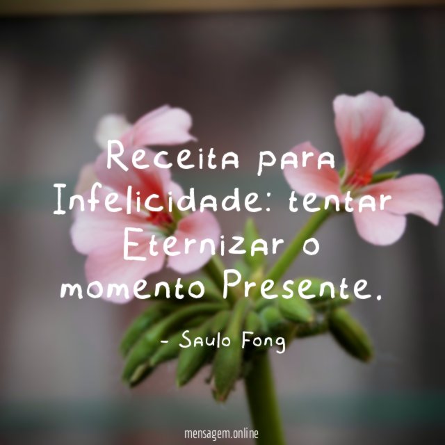 Receita para Infelicidade