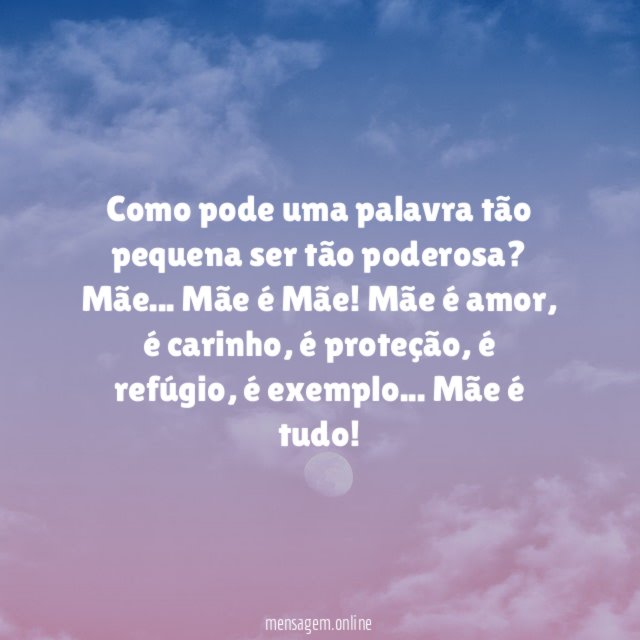 Palavra pequena, mas cheia de significado
