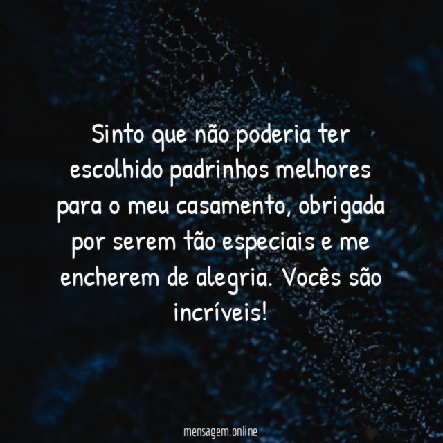 Vocês me trazem alegria