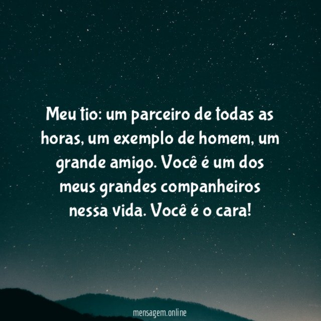 Meu amigo, meu tio