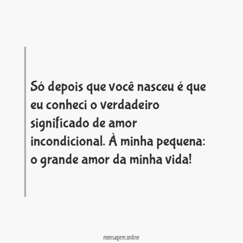 O amor da minha vida