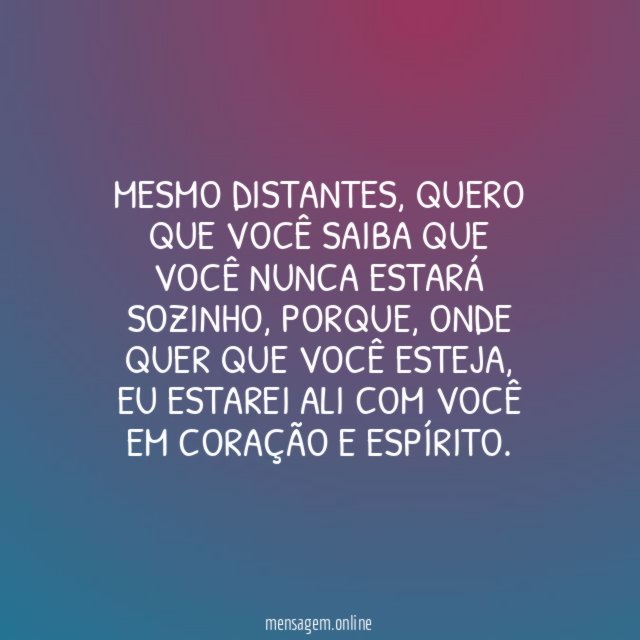 Você não está sozinho
