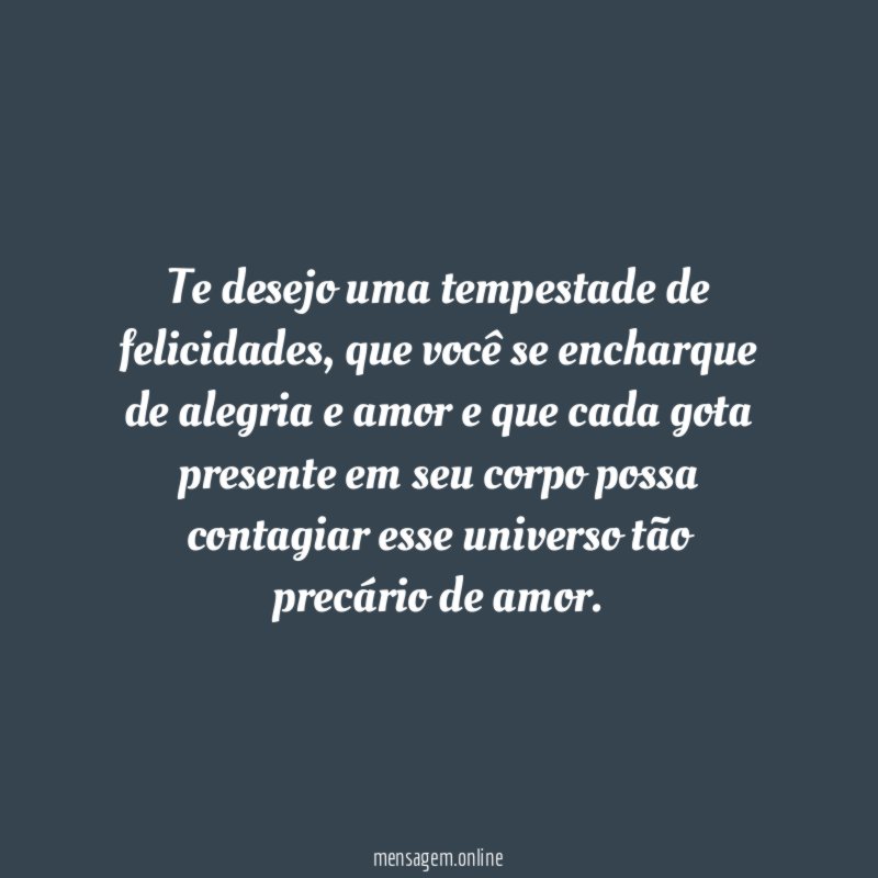 Tempestade de felicidades