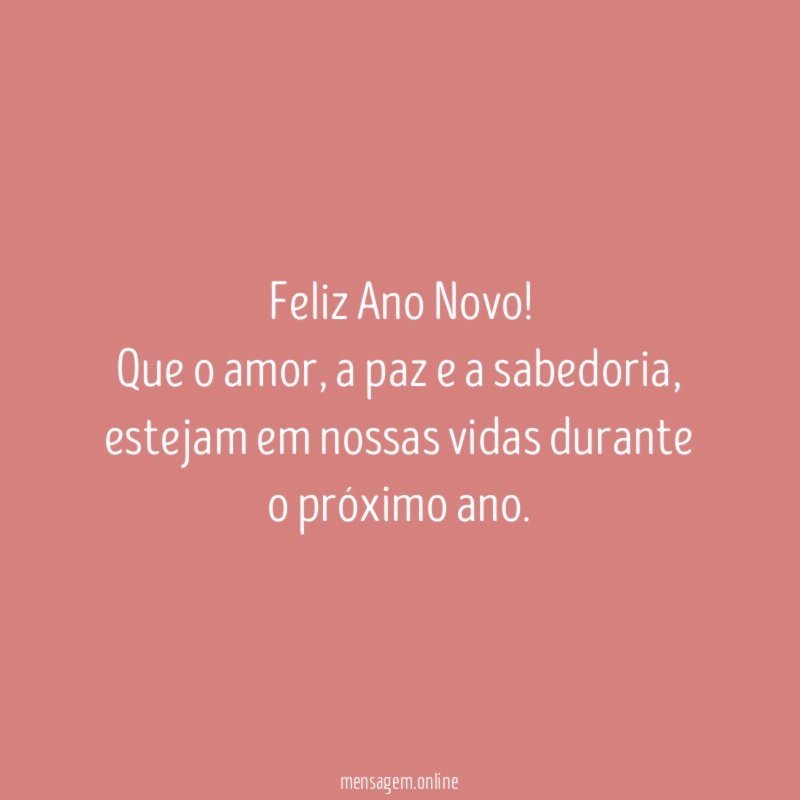 Feliz Ano Novo