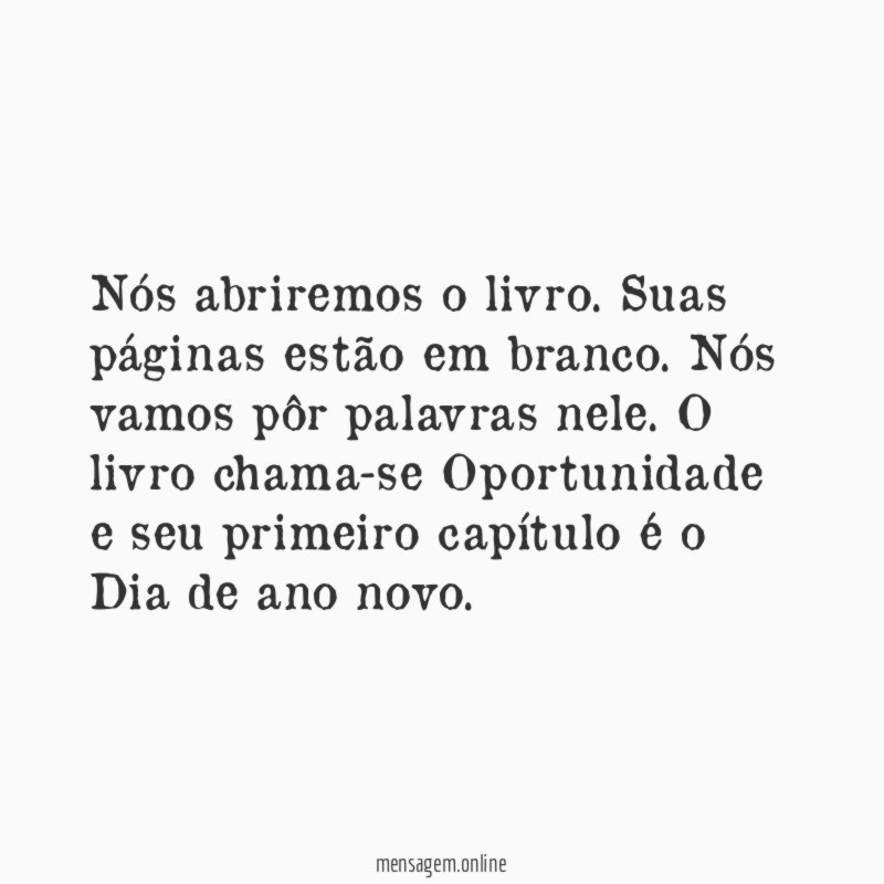 Nós abriremos o livro