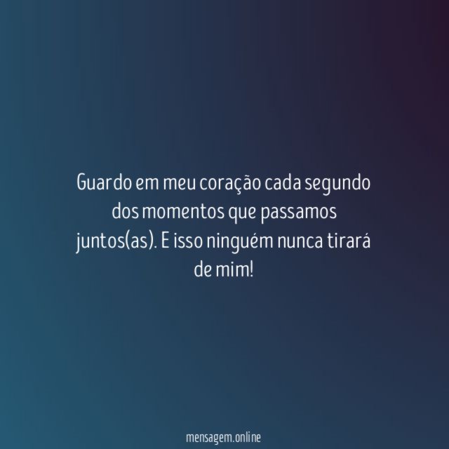 Eu guardo no peito