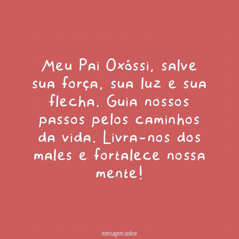 Oxóssi nos proteja