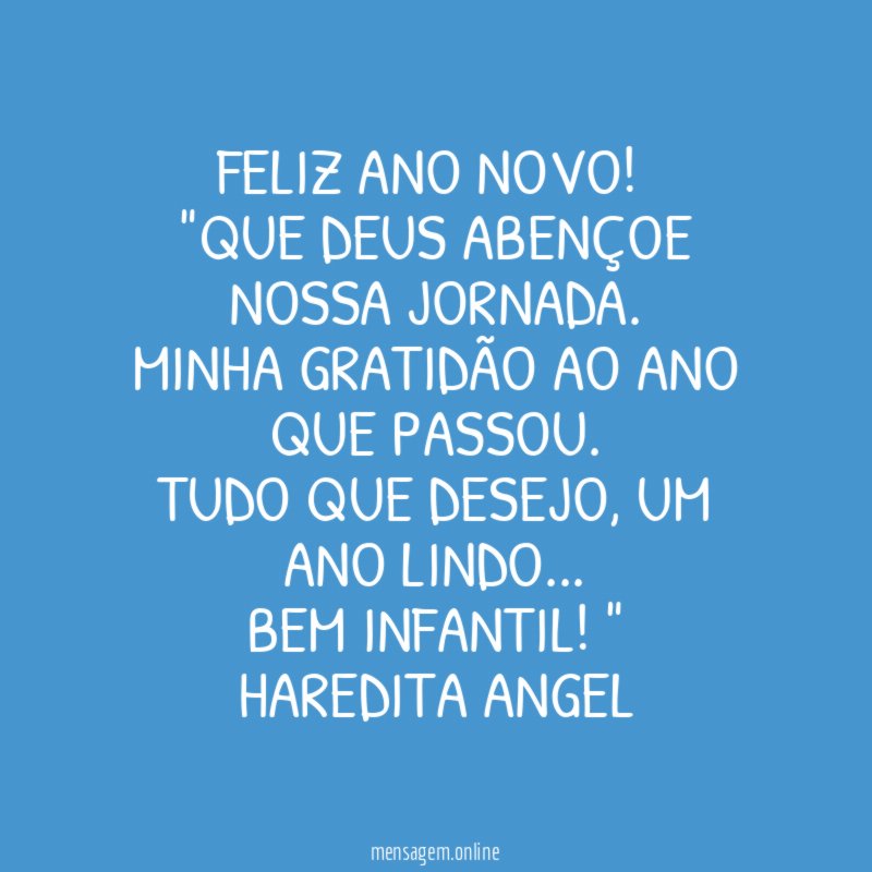 Feliz Ano Novo