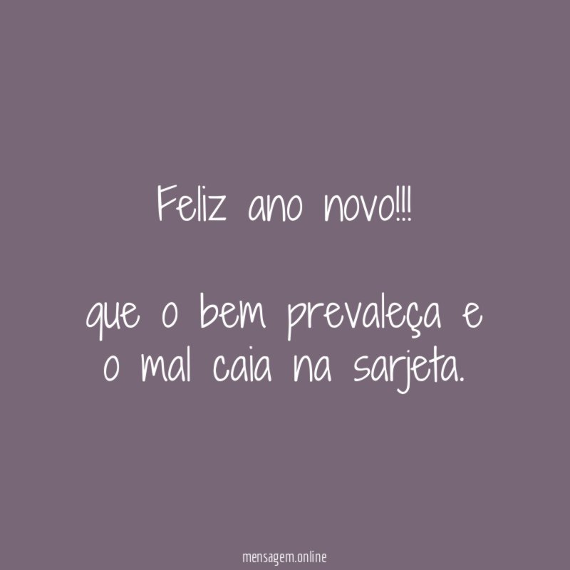 Feliz ano novo