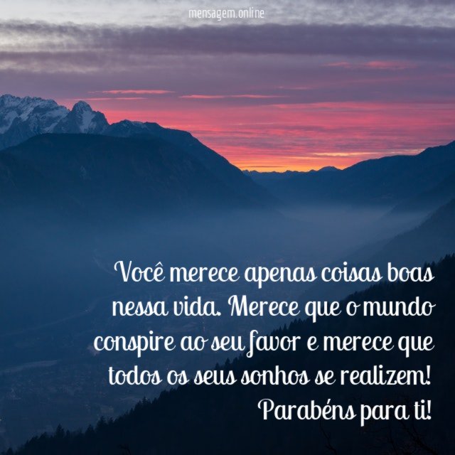 Você merece coisas boas, companheiro(a)!