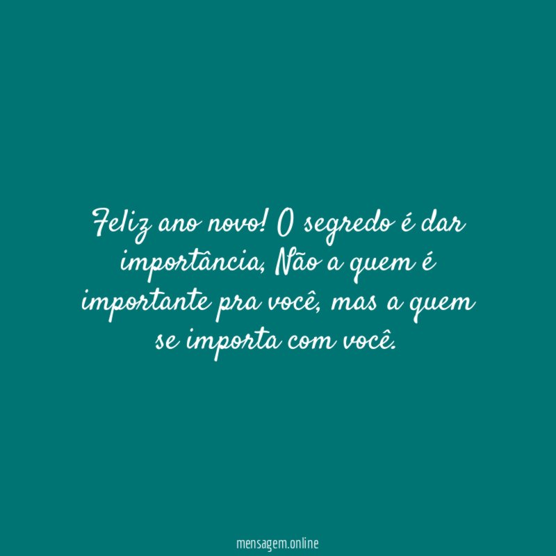 Feliz ano novo
