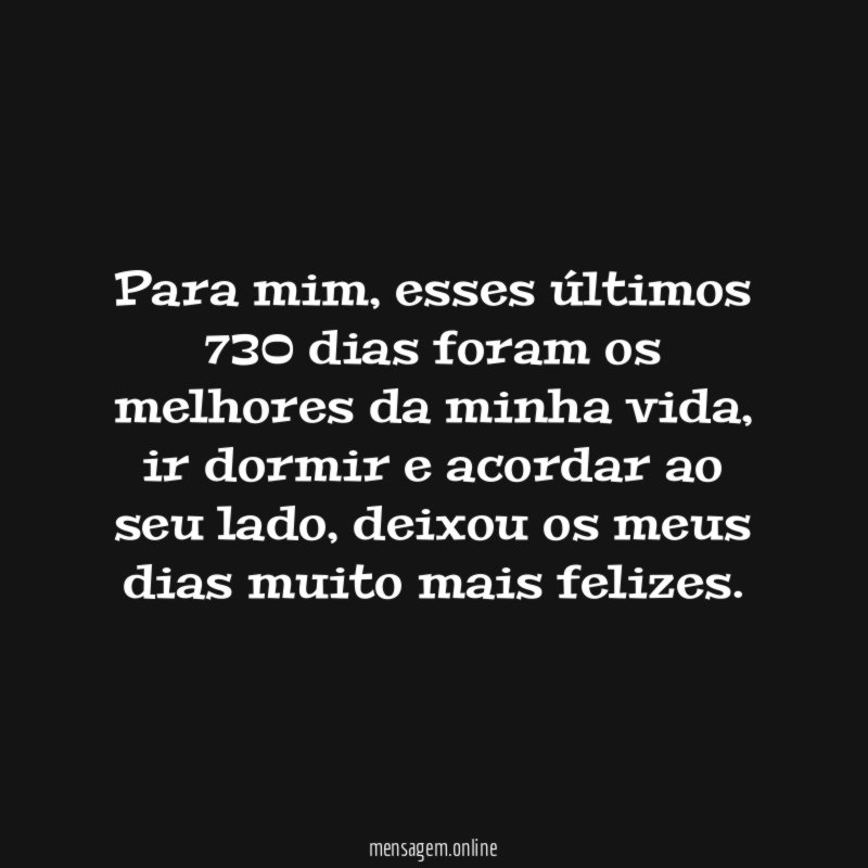 730 dias com você
