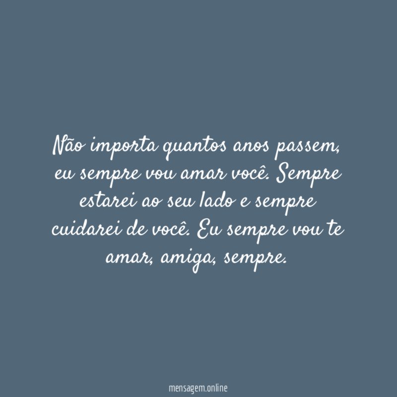 Eu sempre vou te amar
