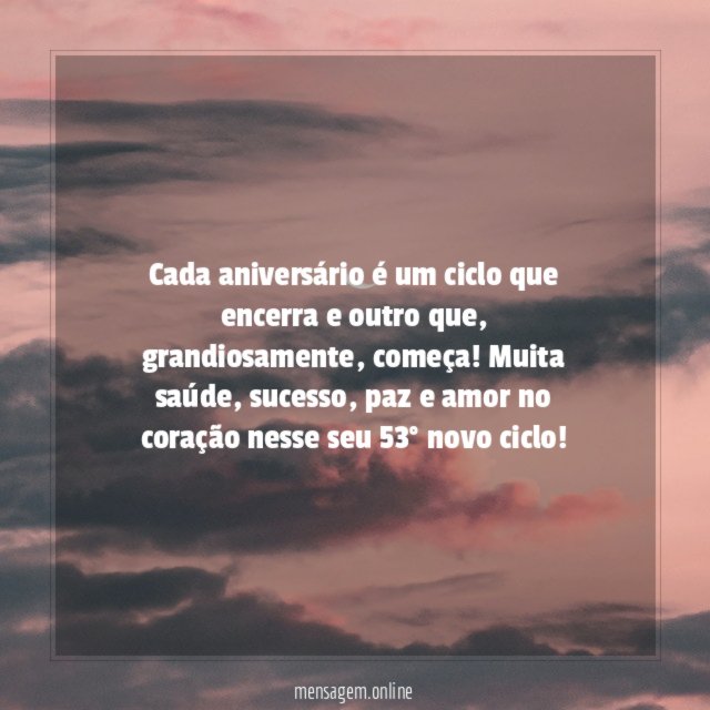 Um novo ciclo para você