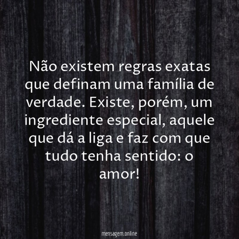 Família de verdade