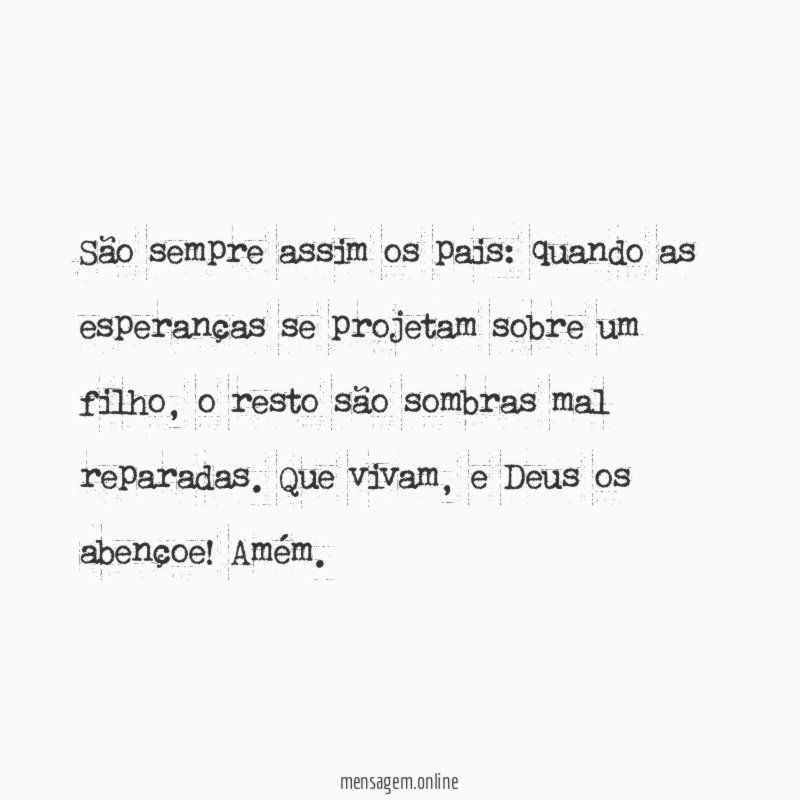 São sempre assim os pais