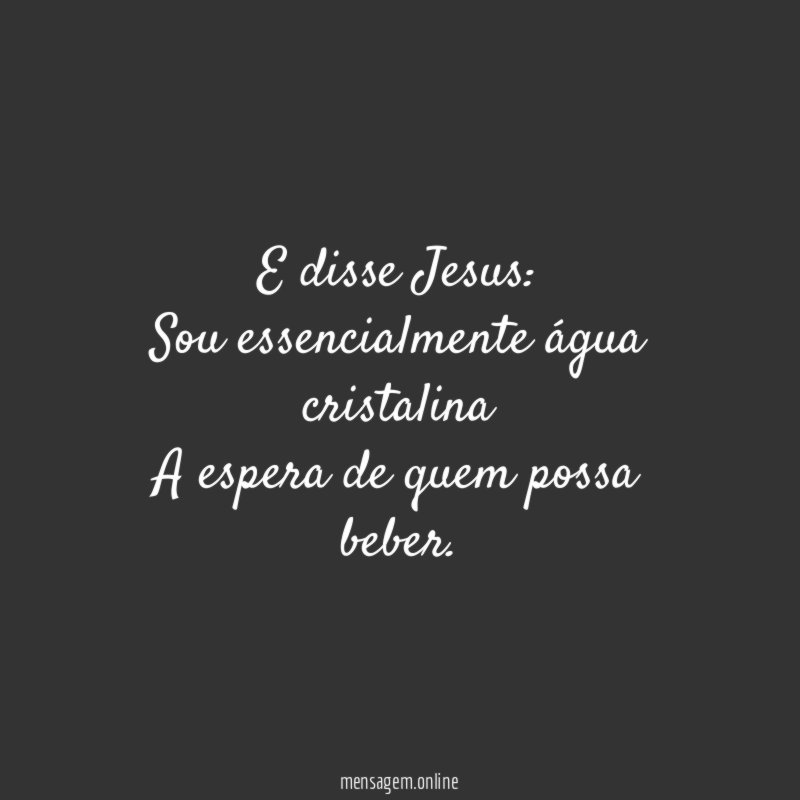 E disse Jesus