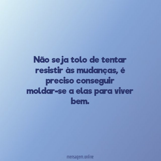 Mudanças