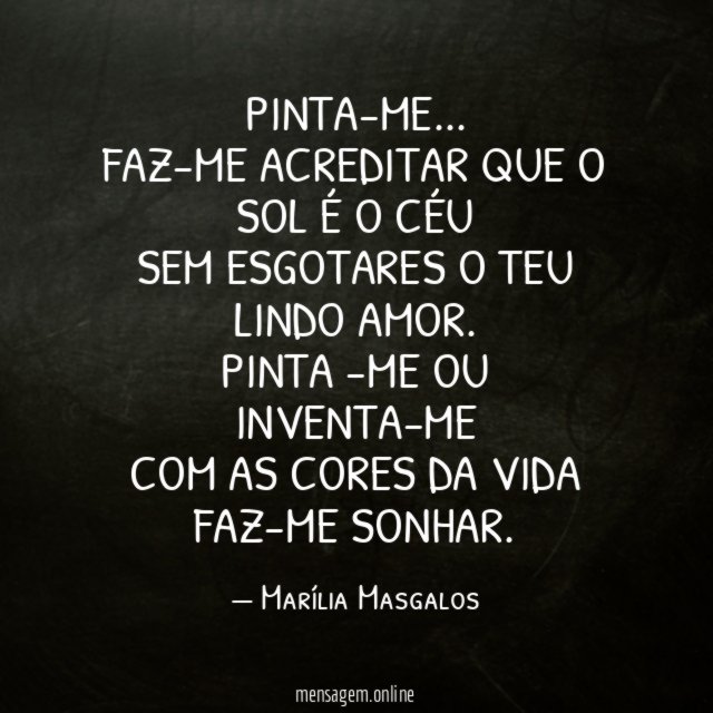 Pinta-me…