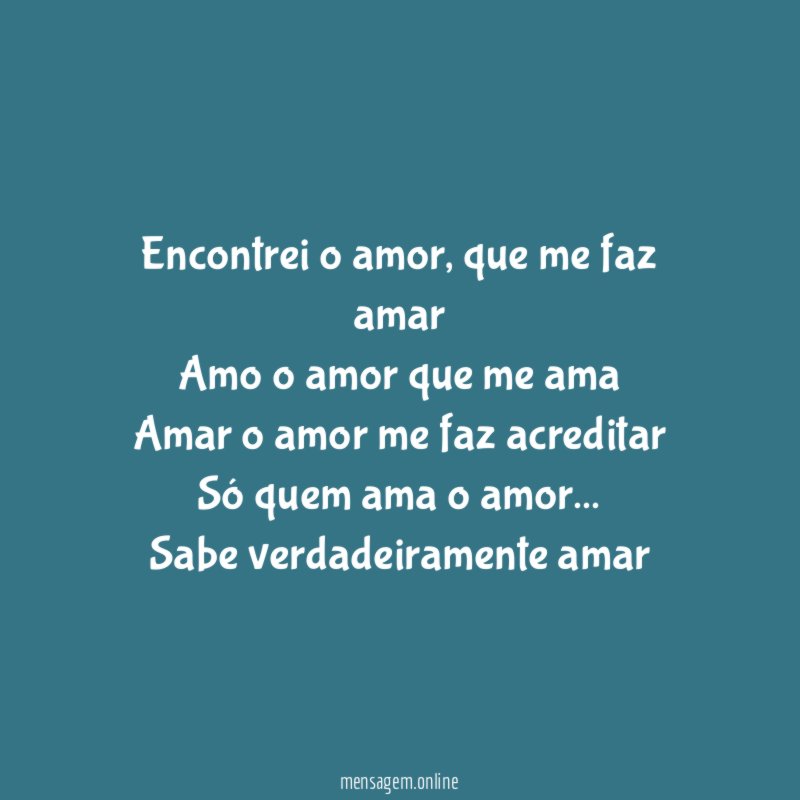 Encontrei o amor