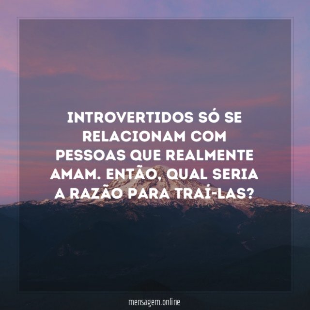 Traição? Nunca!
