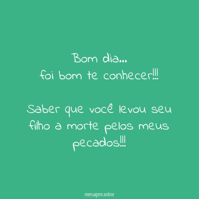 Bom dia
