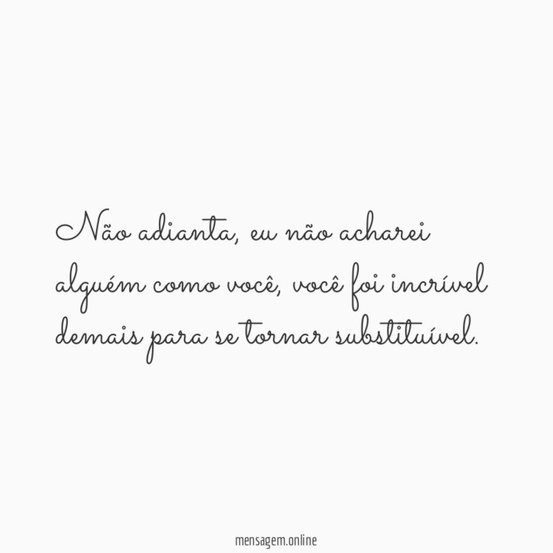 Não adianta