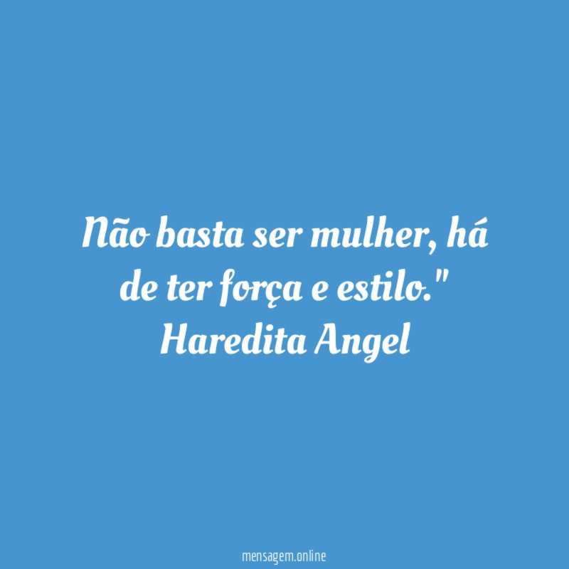 Não basta ser mulher