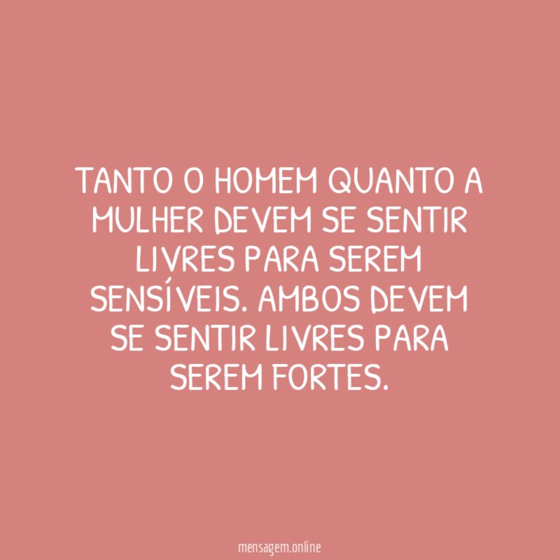 Tanto o homem quanto a mulher devem se