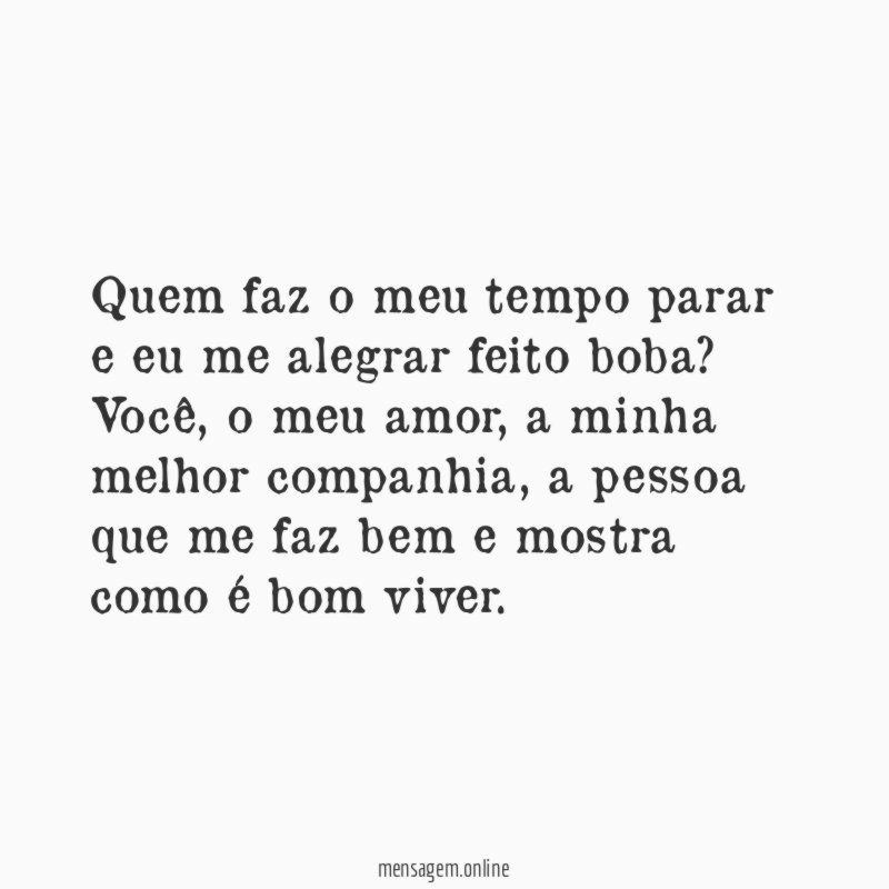 Quem faz o meu tempo parar