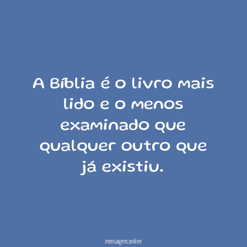 A Bíblia é o livro mais lido