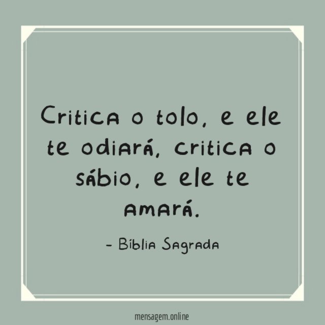 Critica o tolo