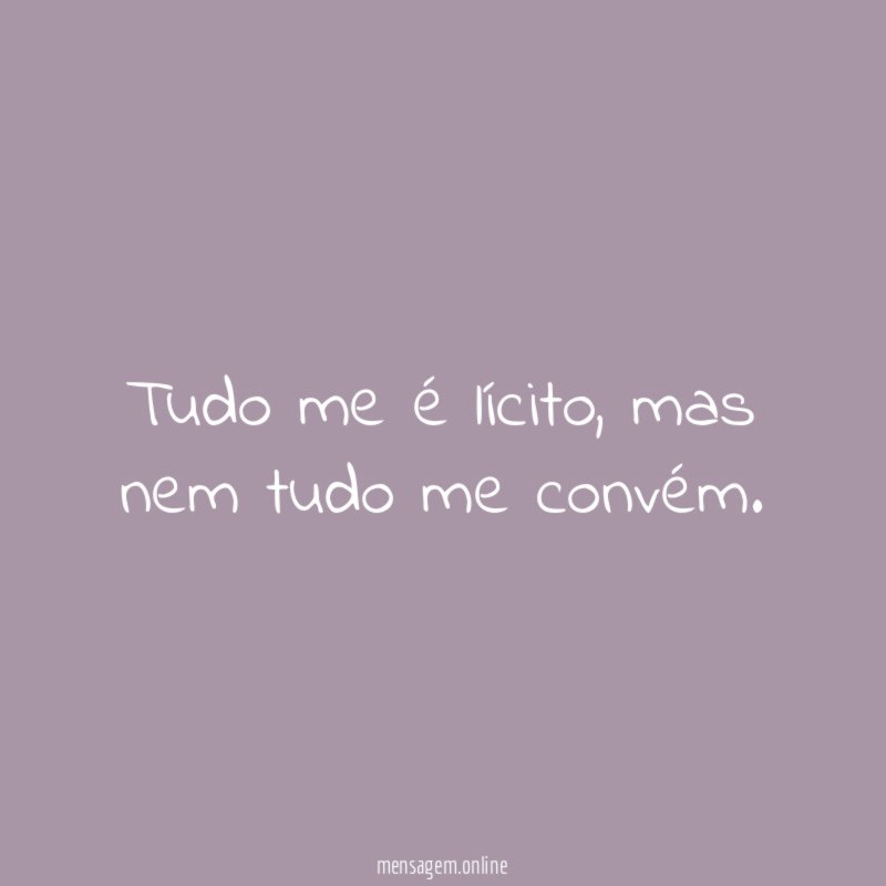Tudo me é lícito