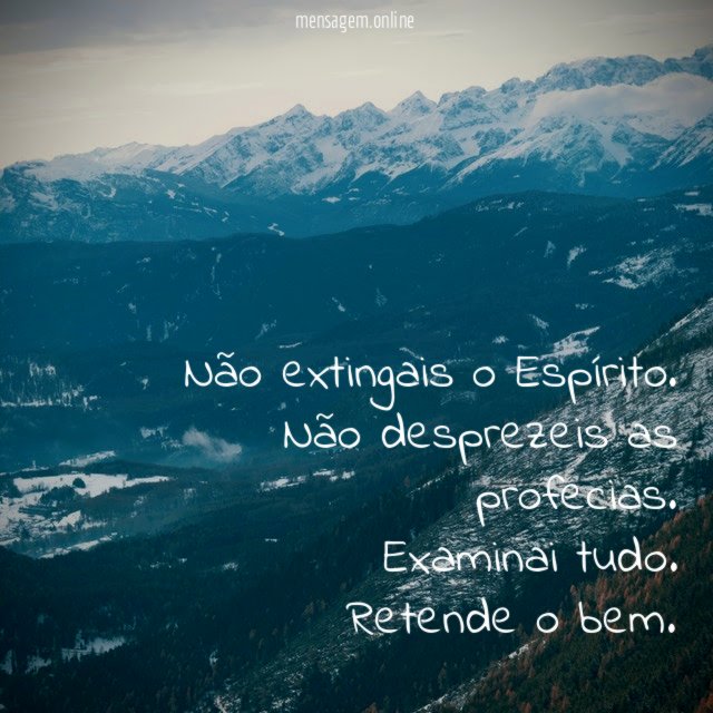 Não extingais o Espírito
