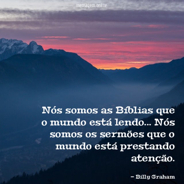 Nós somos as Bíblias que o mundo está lendo