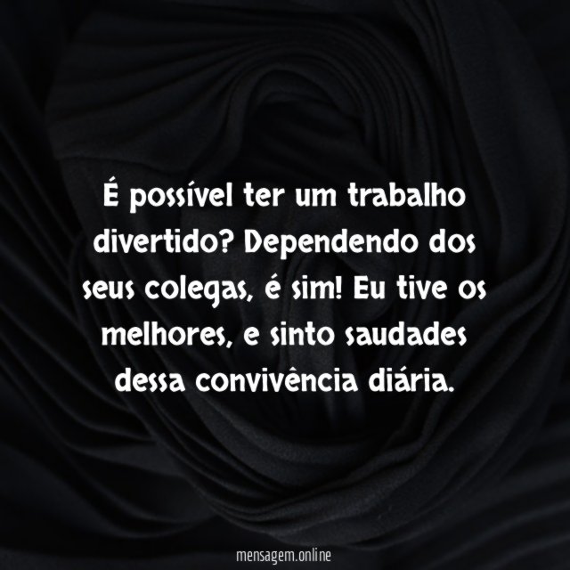 Trabalho divertido