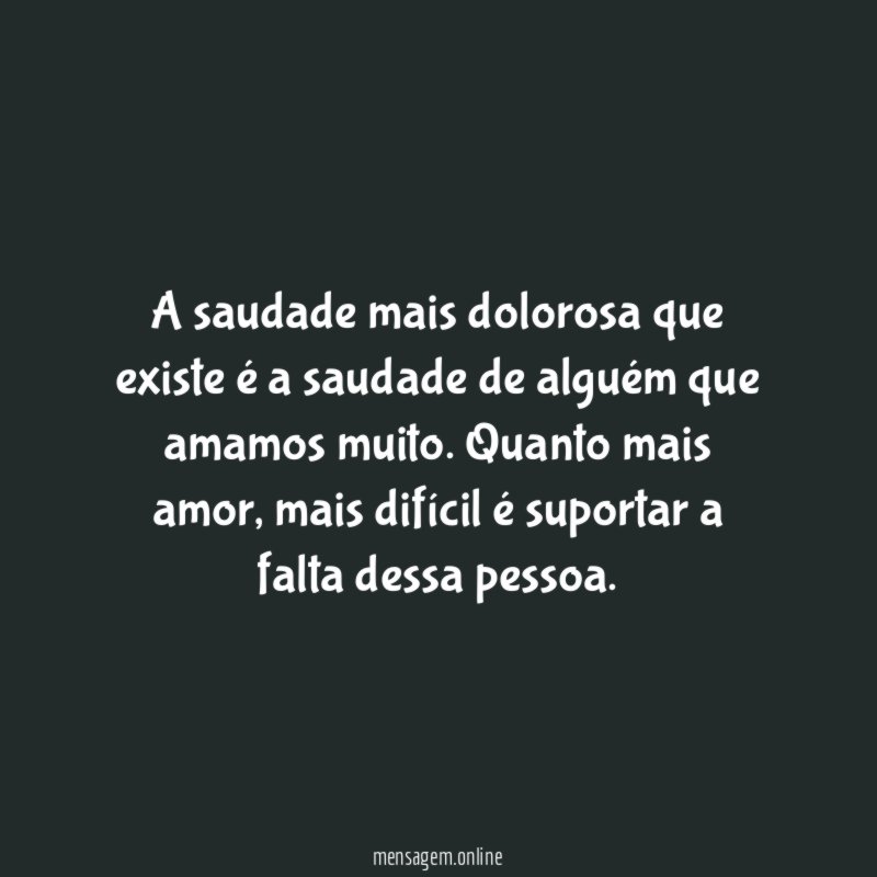 Saudade de amor